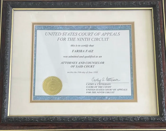 Corporate Immigration Counsel- Fariba Faiz Law Offices PC Picture 6