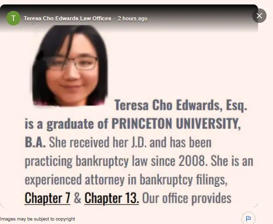 Maryland Bankruptcy Teresa Cho Edwards Picture 2
